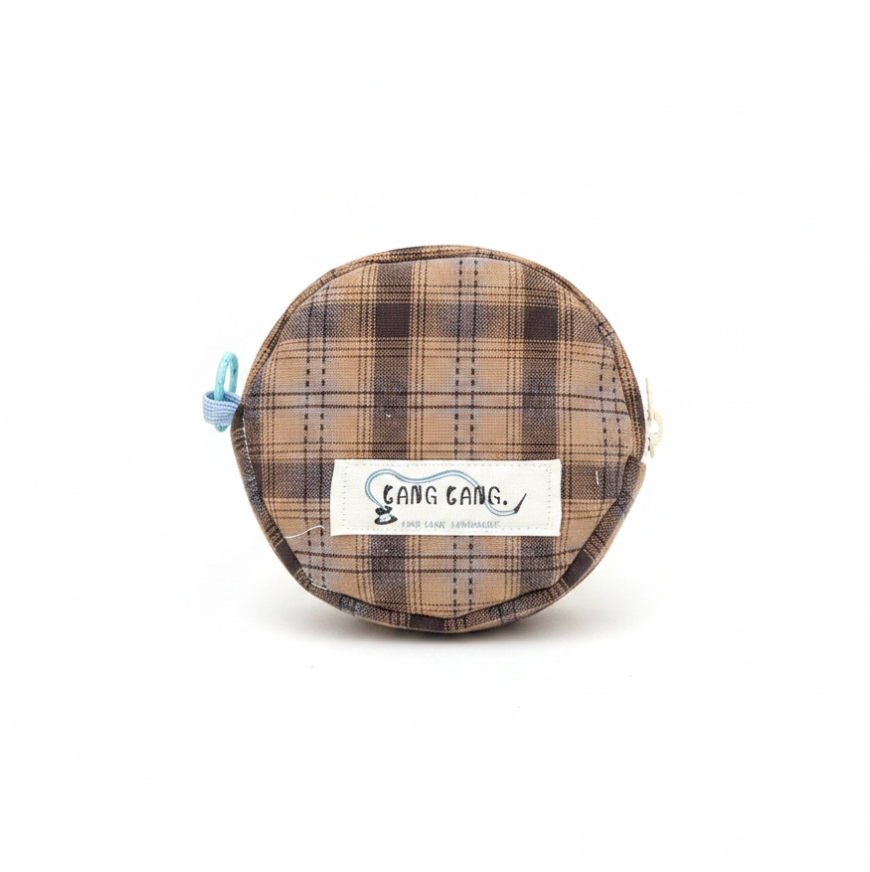 Pebble Pouch - Brown Tartan