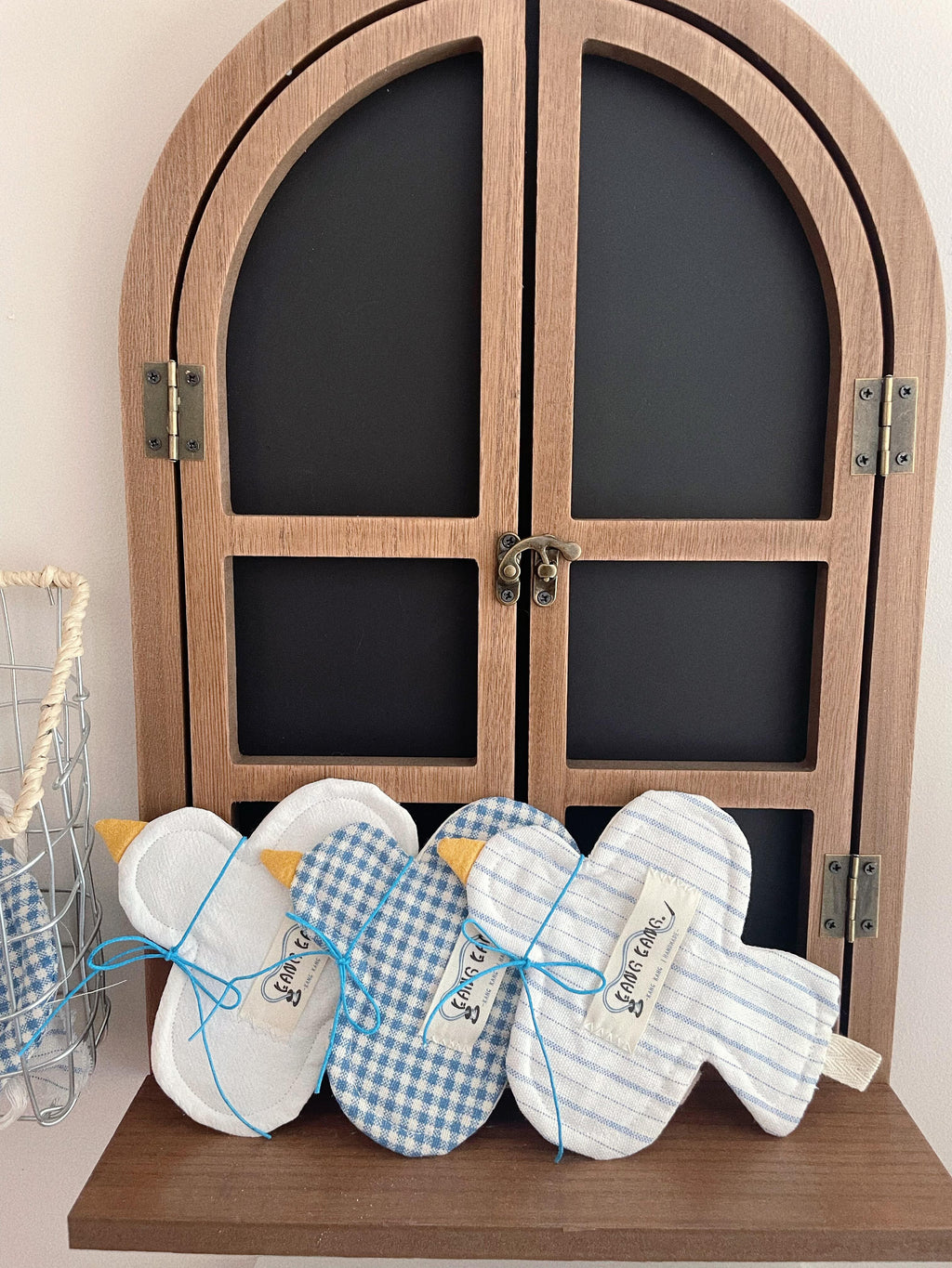 Handmade Fabric Bird Coasters – Set of 3, Choose Your Colors