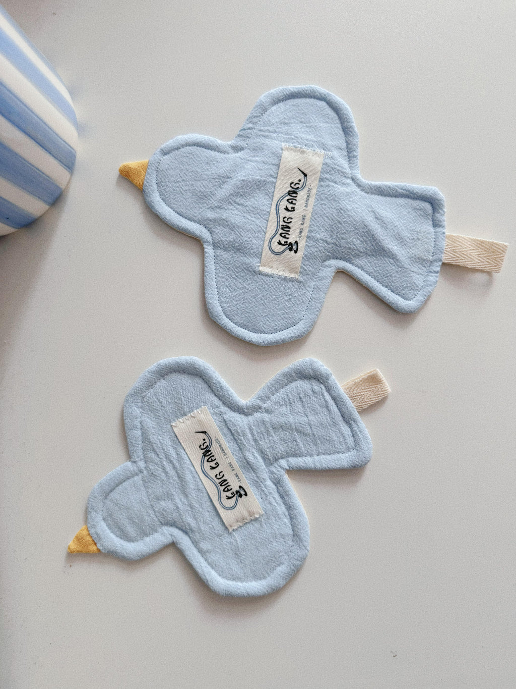 Handmade Fabric Bird Coasters – Set of 3, Choose Your Colors