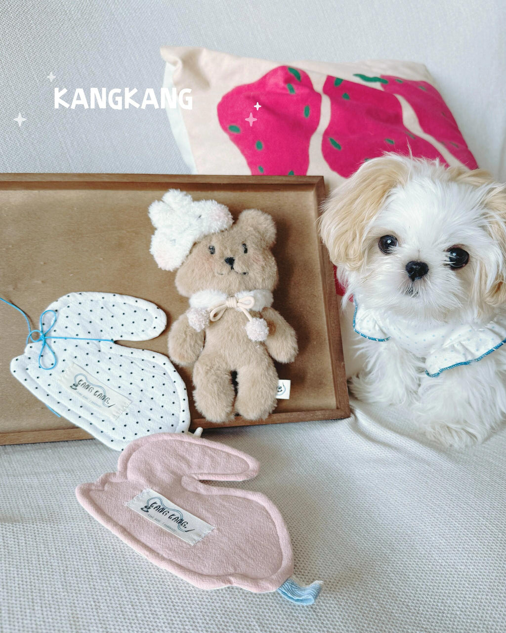 Handmade Fabric Rabbit Coasters – Set of 3, Choose Your Colors