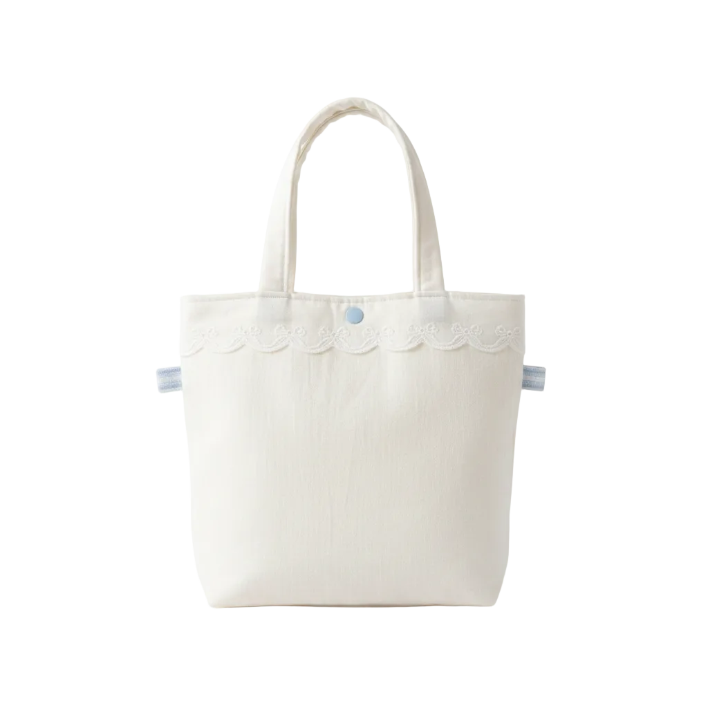 Dreamy Lace Tote - Back Natural Texture