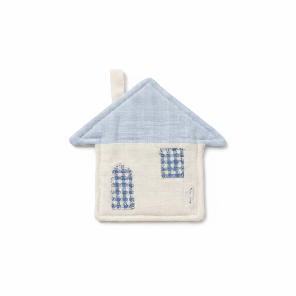 Blue Gingham House Coaster