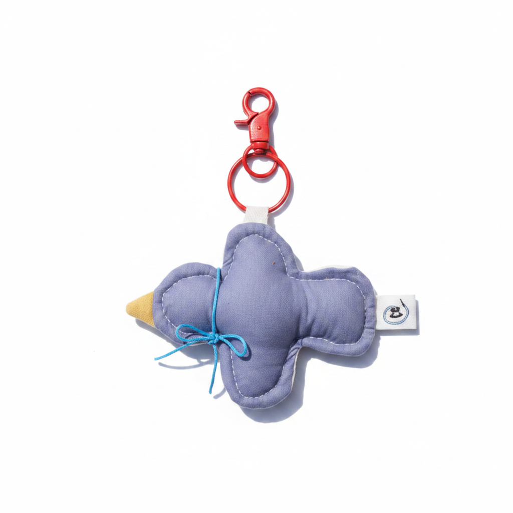 Little Bird Bag Charm - Lavender Gray
