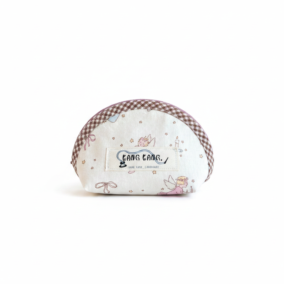 Angel Print Shell Pouch