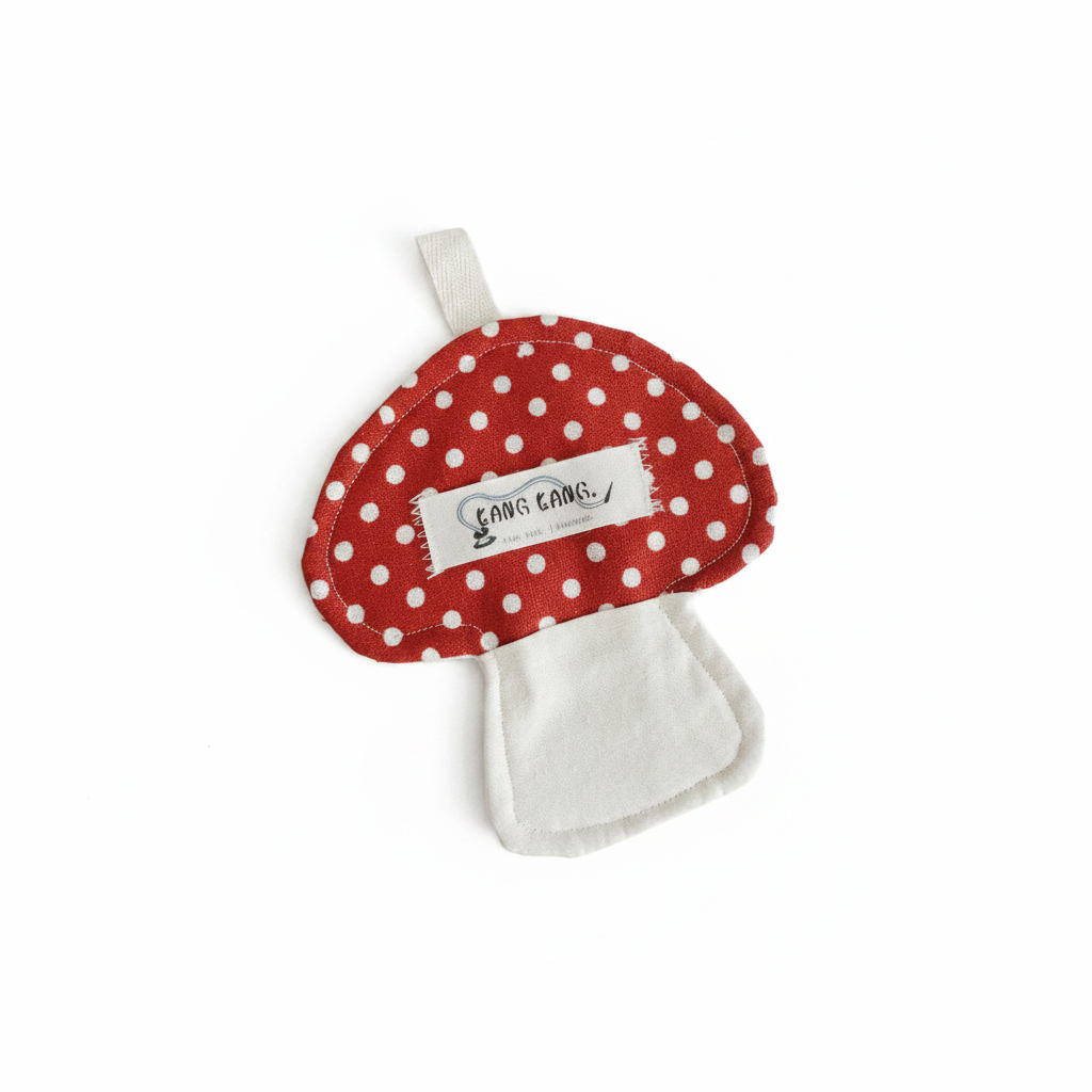 Red Polka Dot Mushroom Coaster