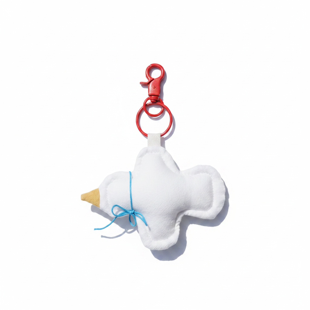 Little Bird Bag Charm - White